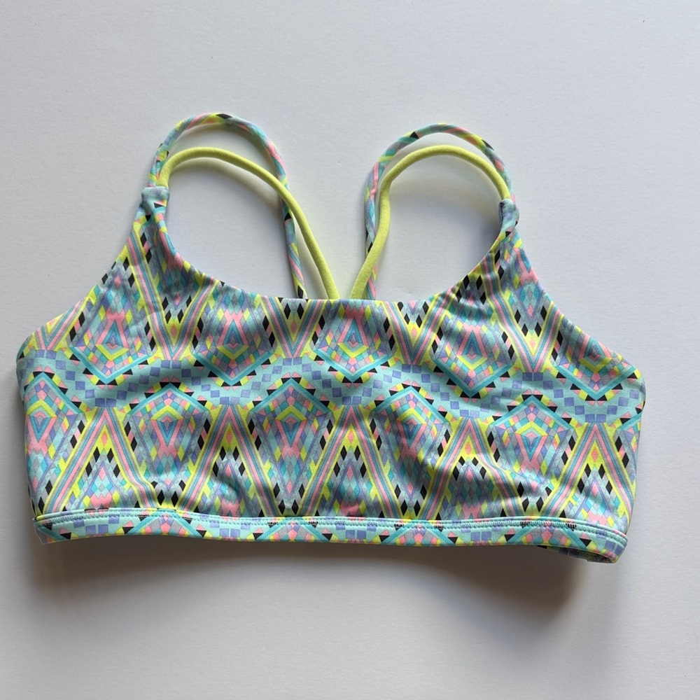 Ivivva/lululemon girls size 10 Multicolor Geometric Sports Bra